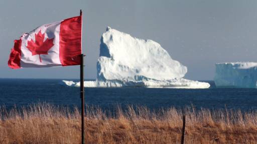 An iceberg is shown near Ferryland, N.L., on Monday, April 24, 2017. It was the year of the celebrity iceberg, the phallic iceberg and the lying-dog iceberg.
