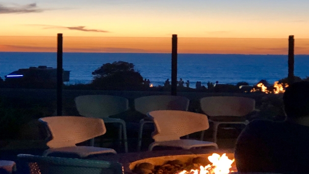 Fire pit at Cape Rey in Carlsbad