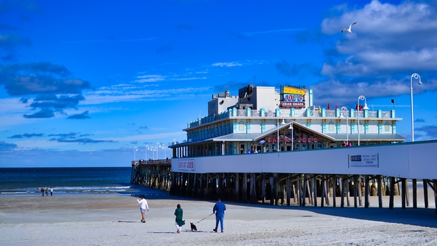 Daytona Beach, Florida, Boardwalk, Pier, Beach, Ocean