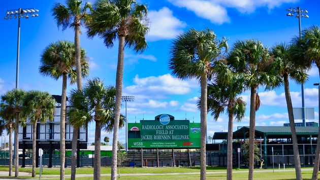 Baseball Field, Ballpark, Palm Trees, Jackie Robinson Ballpark, Daytona Tortugas