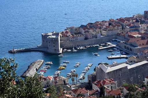 Picture taken on 28 March, 2019 shows the old port of the city of Dubrovnik, also a set for the HBO series “Game of Thrones” (GoT).
