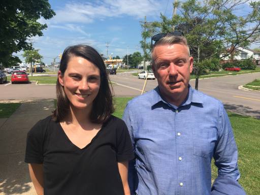 Melanie Jellett (left) and Stephen Robb (right) are part of the Murray Beach Action group, formed after they learned of the province’s plans