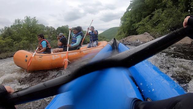Whitewater rafting in the Poconos